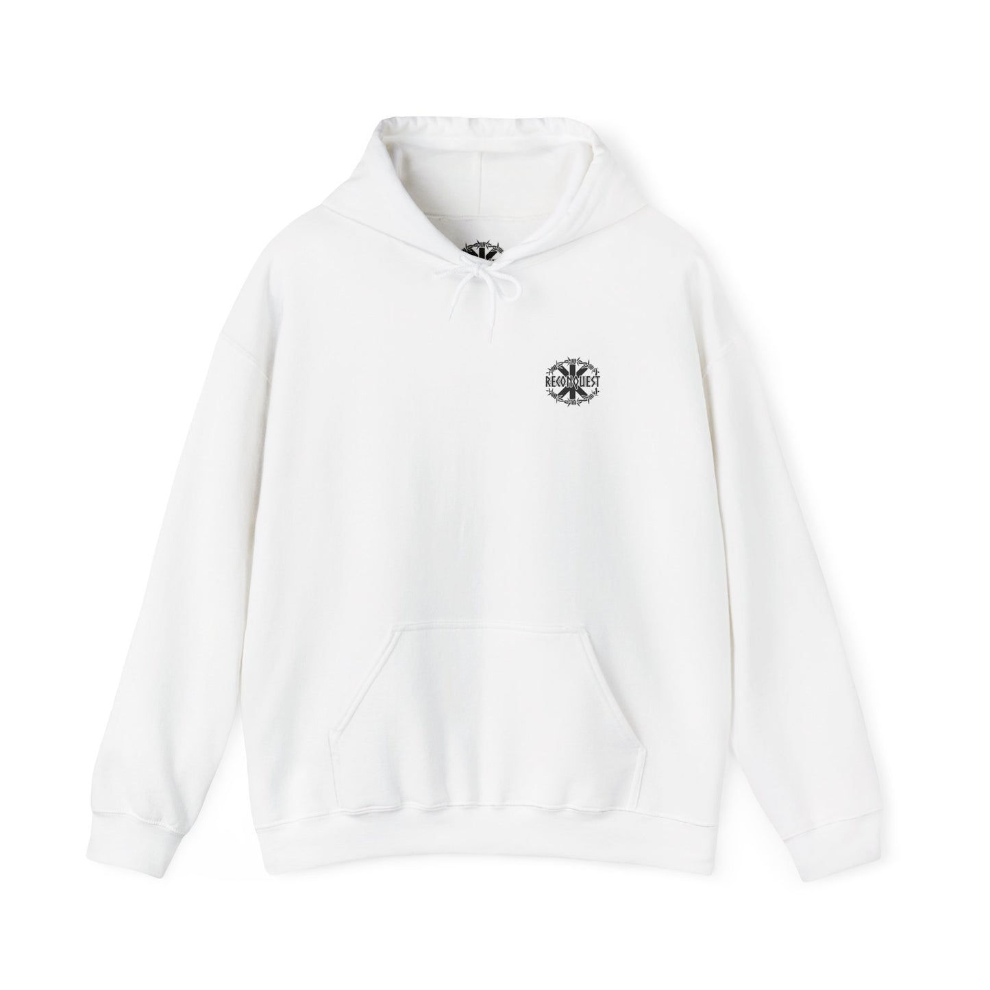 Drengr Ancestral Hoodie – Heritage-Inspired Heavy Blend™ Unisex Sweatshirt (White / Grey / Black)