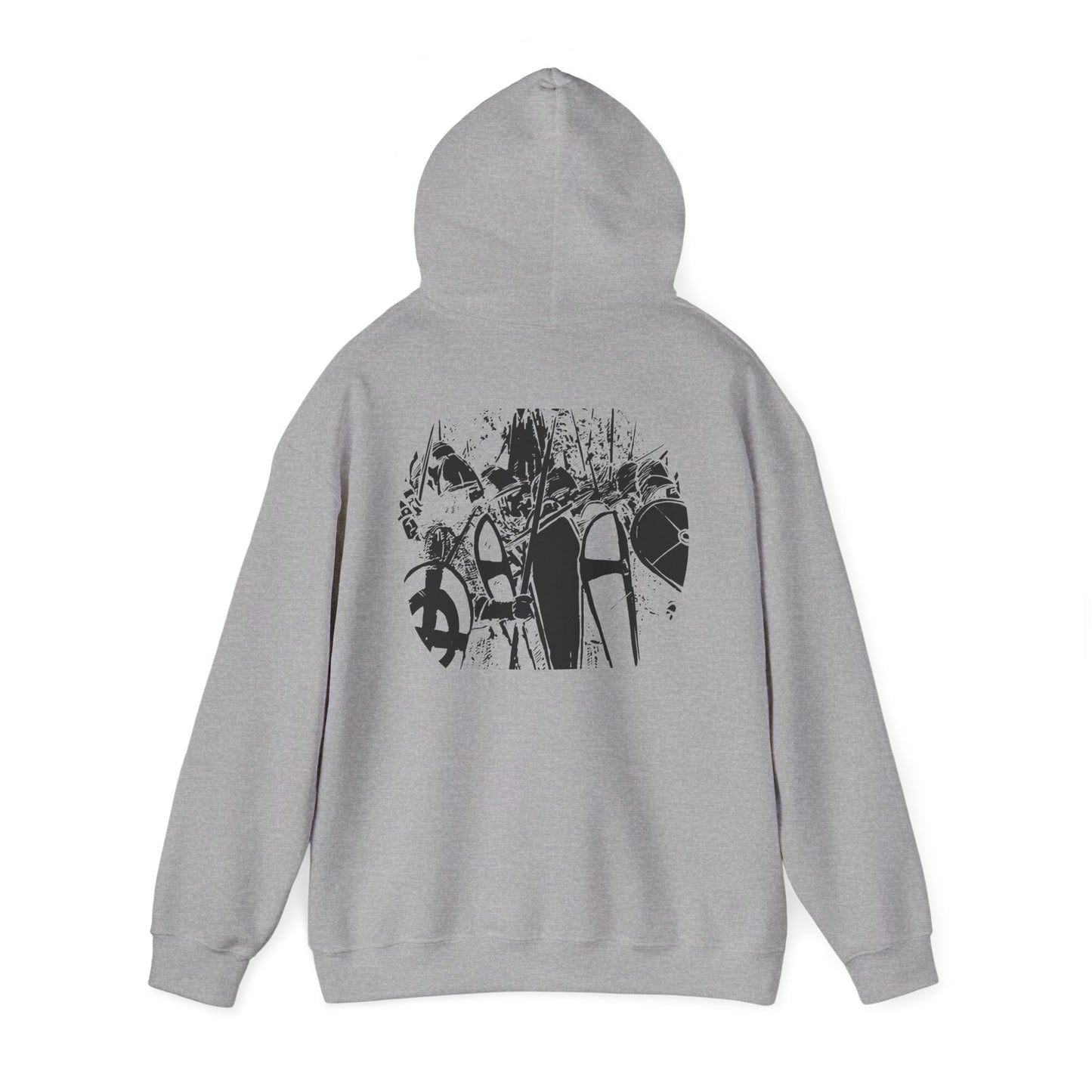 Drengr Ancestral Hoodie – Heritage-Inspired Heavy Blend™ Unisex Sweatshirt (White / Grey / Black)