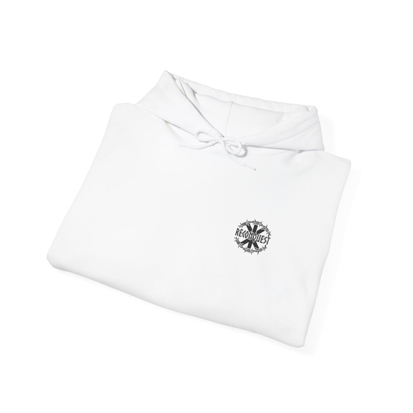 Drengr Ancestral Hoodie – Heritage-Inspired Heavy Blend™ Unisex Sweatshirt (White / Grey / Black)