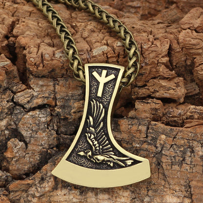 Odin Raven & Wolf Pendant Necklace