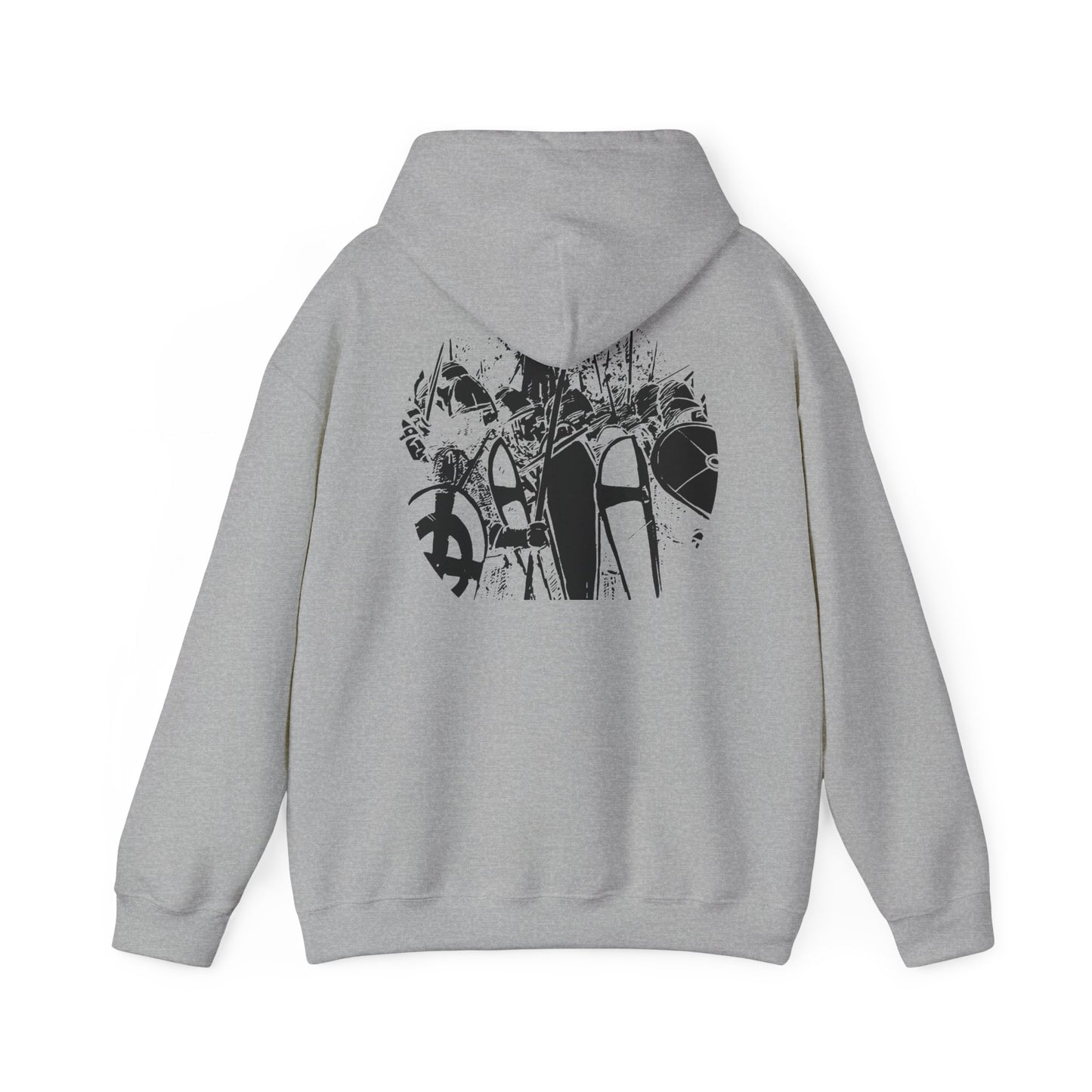 Drengr Ancestral Hoodie – Heritage-Inspired Heavy Blend™ Unisex Sweatshirt (White / Grey / Black)