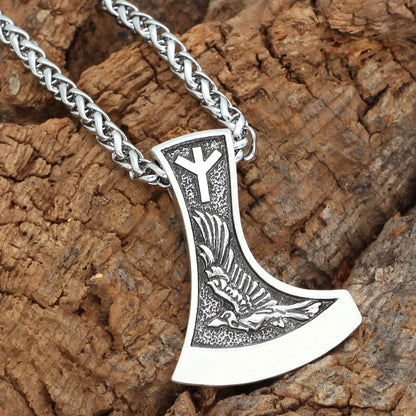 Odin Raven & Wolf Pendant Necklace