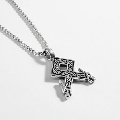 Viking pendant on white surface